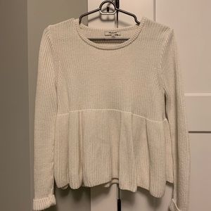 Madewell Peplum Sweater